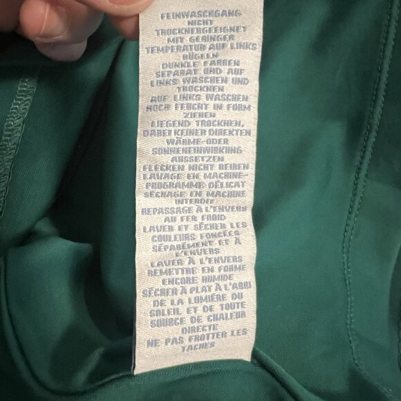 Boden Women’s Ponte Dress Size 10 R Green Lined 3/4 Sleeves Stretch Christmas - Picture 12 of 12